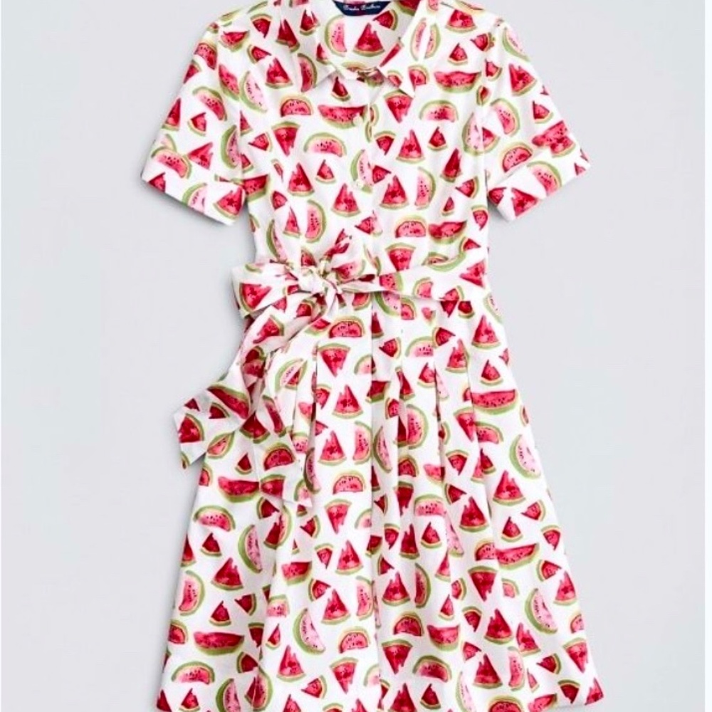 NWT Brooks Brothers Girl's Dress | Watermelon Pattern | Size 12Y